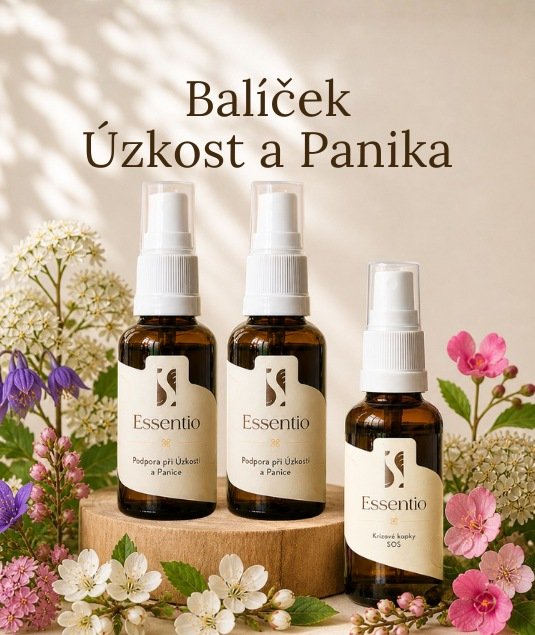 Bachovky- Balíček 2x Úzkost a Panika + Krizové kapky SOS